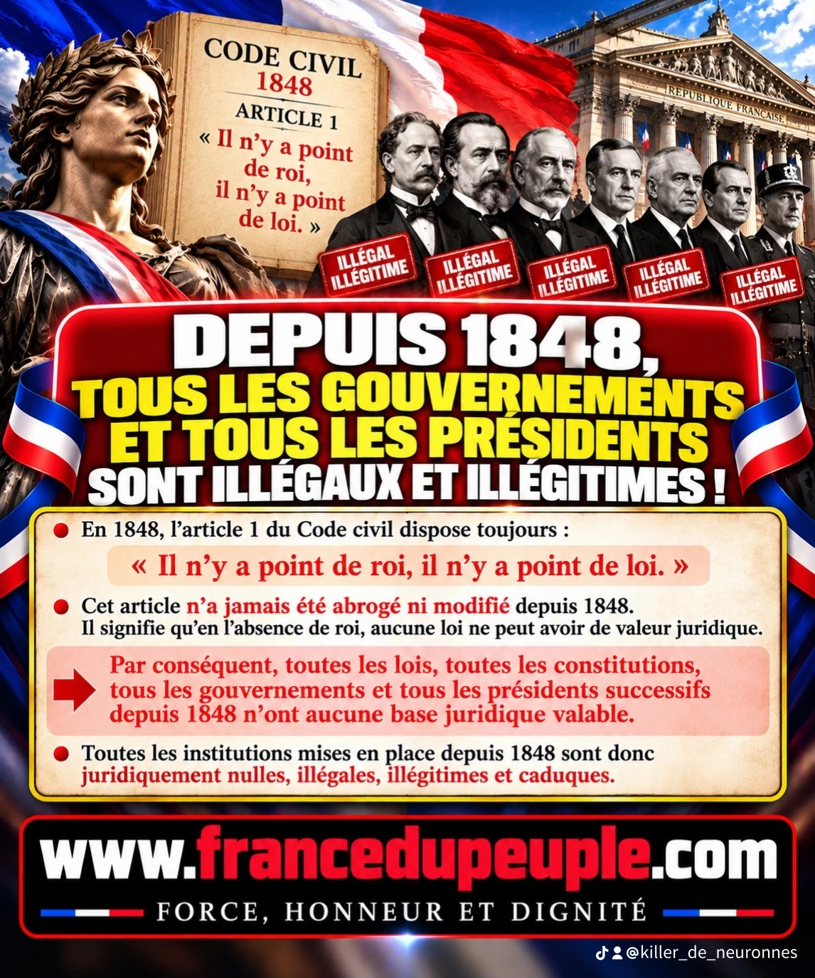 Illustration France Du Peuple